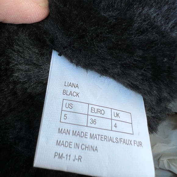 MK Michael Kors Black Suede Leather Boots Fleece Lined Side Zip - Picture 16 of 16